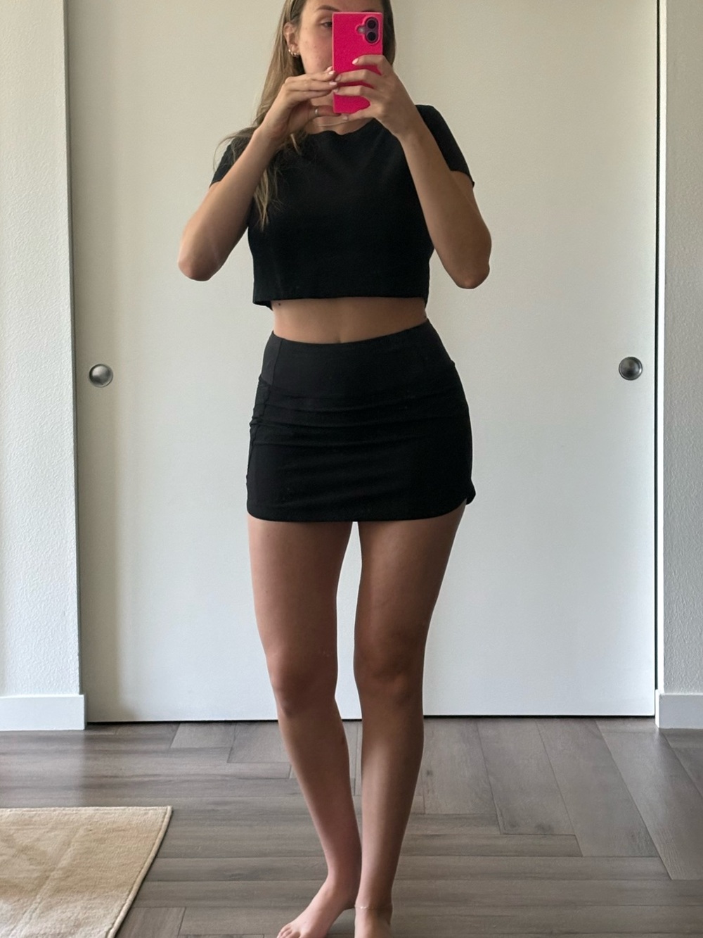 Athleta Black Mini Skirt - Stretch Activewear Skort